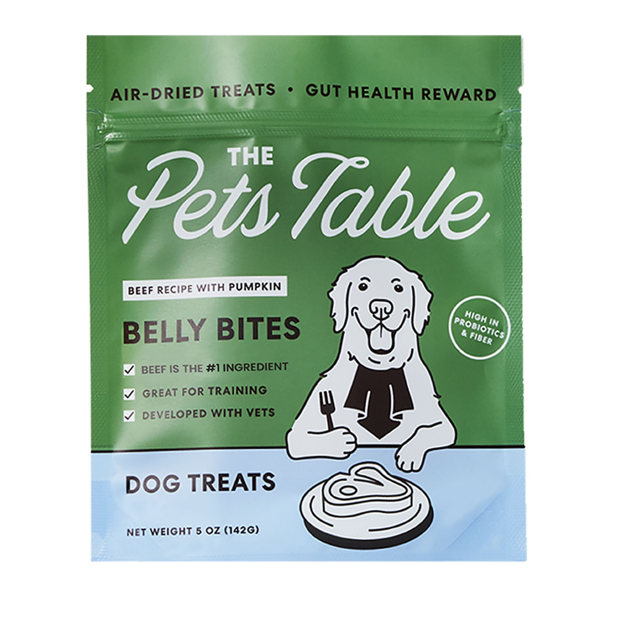 The Pets Table Belly Bites Air-Dried Adult Dog Treats - Beef, 5 oz by The Pets Table