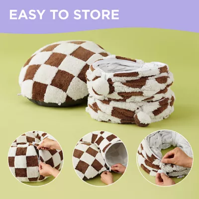 Product Lesure® Cat Tunnel Bed for Indoor Cats, Checkerboard