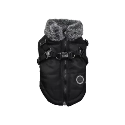 Puppia® Donavan Winter No-Pull Dog Harness Coat - Black, Grey, Khaki, Pink, Wine, S-XXL - Image 1