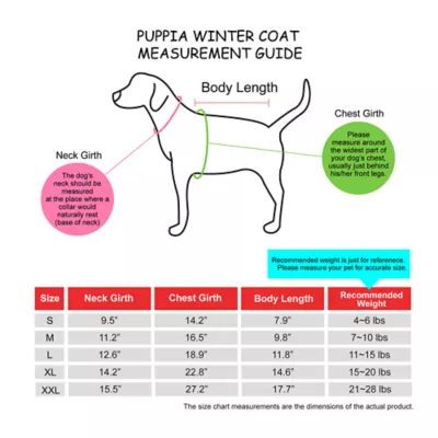 Puppia® Donavan Winter No-Pull Dog Harness Coat - Black, Grey, Khaki, Pink, Wine, S-XXL - Image 4