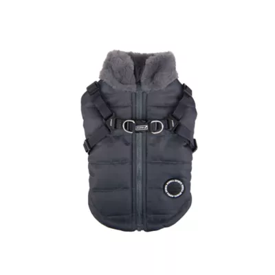 Puppia® Donavan Winter No-Pull Dog Harness Coat - Black, Grey, Khaki, Pink, Wine, S-XXL - Image 1