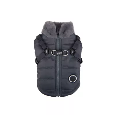 Puppia® Donavan Winter No-Pull Dog Harness Coat - Black, Grey, Khaki, Pink, Wine, S-XXL - Image 1