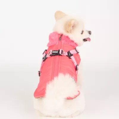 Puppia® Donavan Winter No-Pull Dog Harness Coat - Black, Grey, Khaki, Pink, Wine, S-XXL - Image 3
