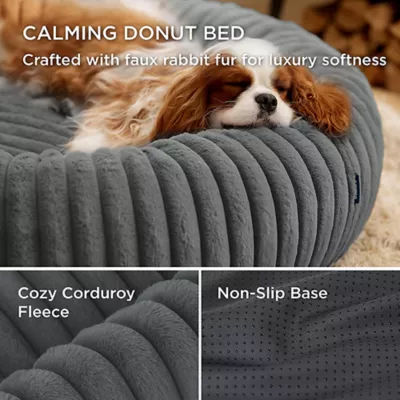 Product Bedsure® Donut Bolster Dog Bed with Removable Washable Cover
