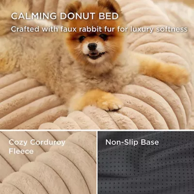 Product Bedsure® Donut Bolster Dog Bed with Removable Washable Cover