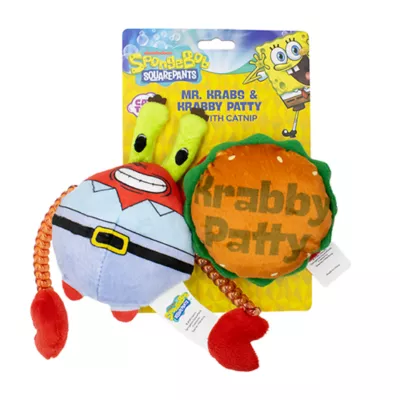 Product Spongebob Krabs & Krabby Patty Cat Toy - 2 Pack