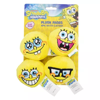 Product Spongebob Character Balls Cat Toy - 4 Pack