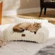 Product Bedsure® Pet Sofa Bed - Fluffy Dog Bed & Cat Couch with Removable Washable Cover