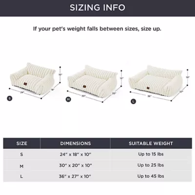 Product Bedsure® Pet Sofa Bed - Fluffy Dog Bed & Cat Couch with Removable Washable Cover