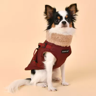 Puppia® Donavan Winter No-Pull Dog Harness Coat - Black, Grey, Khaki, Pink, Wine, S-XXL - Image 3