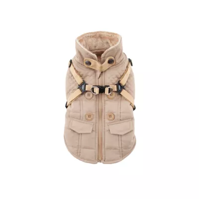 Puppia® Wilkes Winter No-Pull Dog Harness Coat - Beige, Navy, Pink, Wine, S-XXL - Image 1