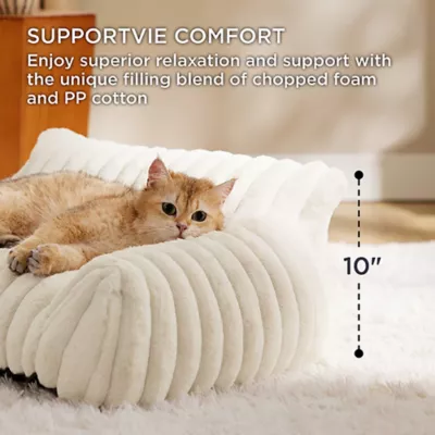 Bedsure® Pet Sofa Bed - Fluffy Dog Bed & Cat Couch with Removable Washable Cover - Image 2