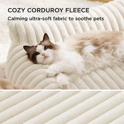 Bedsure® Pet Sofa Bed - Fluffy Dog Bed & Cat Couch with Removable Washable Cover - Image 3