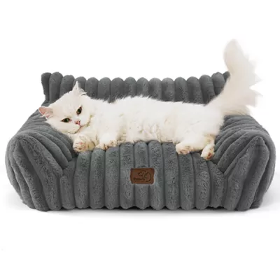 Bedsure® Pet Sofa Bed - Fluffy Dog Bed & Cat Couch with Removable Washable Cover - Image 1