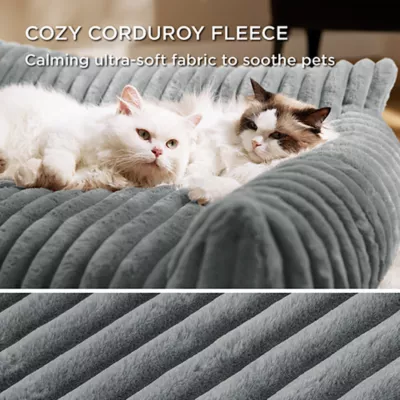 Bedsure® Pet Sofa Bed - Fluffy Dog Bed & Cat Couch with Removable Washable Cover - Image 3