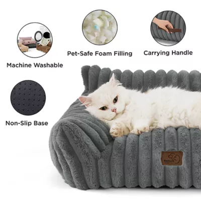 Bedsure® Pet Sofa Bed - Fluffy Dog Bed & Cat Couch with Removable Washable Cover - Image 4