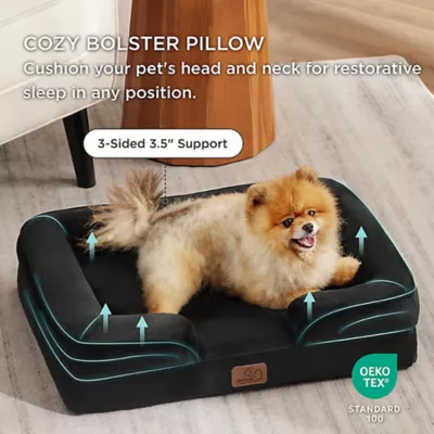 Bedsure® Orthopedic Bolster Dog Sofa Bed, Washable Large Dog Bed Waterproof - Image 3