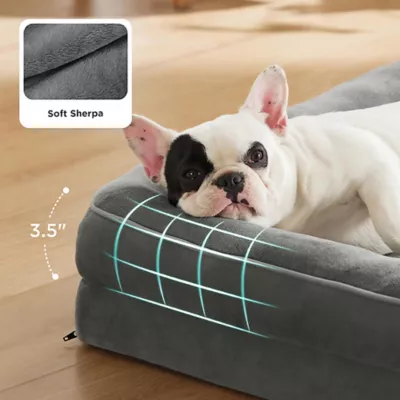 Bedsure® Orthopedic Bolster Dog Sofa Bed, Washable Large Dog Bed Waterproof - Image 2