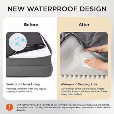 Bedsure® Orthopedic Bolster Dog Sofa Bed, Washable Large Dog Bed Waterproof - Image 3