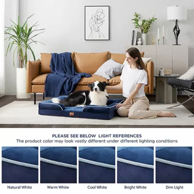 Bedsure® Orthopedic Bolster Dog Sofa Bed, Washable Large Dog Bed Waterproof - Image 6