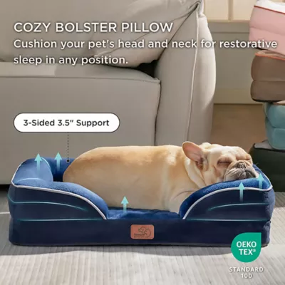 Bedsure® Orthopedic Bolster Dog Sofa Bed, Washable Large Dog Bed Waterproof - Image 3