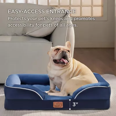 Bedsure® Orthopedic Bolster Dog Sofa Bed, Washable Large Dog Bed Waterproof - Image 4