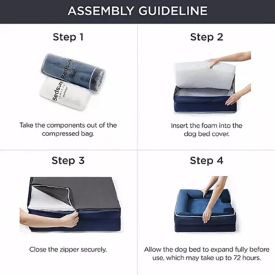 Bedsure® Orthopedic Bolster Dog Sofa Bed, Washable Large Dog Bed Waterproof - Image 5