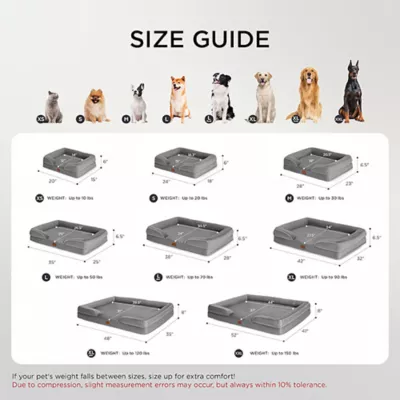 Bedsure® Orthopedic Bolster Dog Sofa Bed, Washable Large Dog Bed Waterproof - Image 8