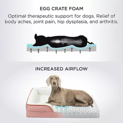 Bedsure® Orthopedic Bolster Dog Sofa Bed, Washable Large Dog Bed Waterproof - Image 2