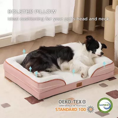 Bedsure® Orthopedic Bolster Dog Sofa Bed, Washable Large Dog Bed Waterproof - Image 3