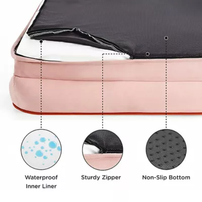 Bedsure® Orthopedic Bolster Dog Sofa Bed, Washable Large Dog Bed Waterproof - Image 2