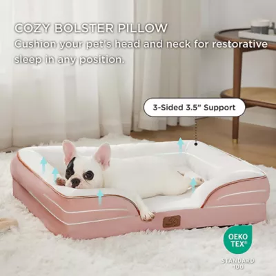 Bedsure® Orthopedic Bolster Dog Sofa Bed, Washable Large Dog Bed Waterproof - Image 3