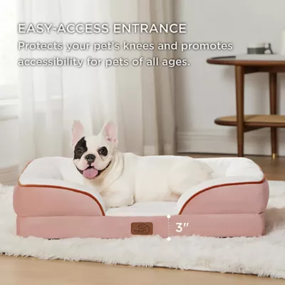 Bedsure® Orthopedic Bolster Dog Sofa Bed, Washable Large Dog Bed Waterproof - Image 4