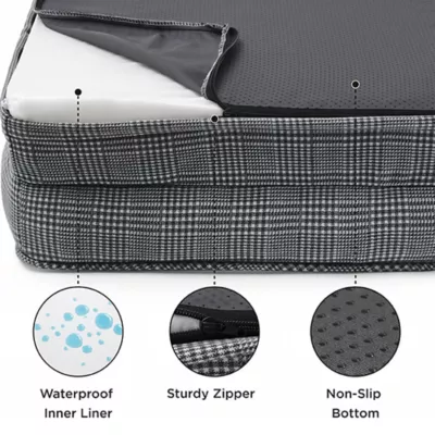 Bedsure® Orthopedic Bolster Dog Sofa Bed, Washable Large Dog Bed Waterproof - Image 2