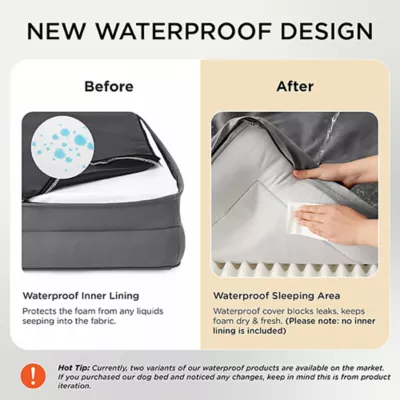 Bedsure® Orthopedic Bolster Dog Sofa Bed, Washable Large Dog Bed Waterproof - Image 3
