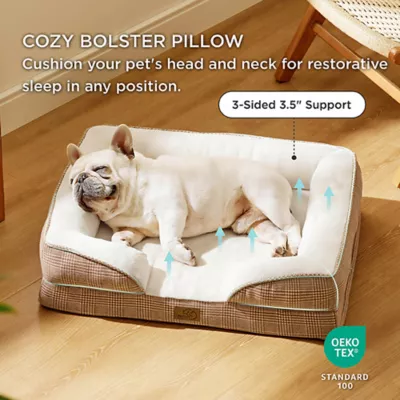 Bedsure® Orthopedic Bolster Dog Sofa Bed, Washable Large Dog Bed Waterproof - Image 2