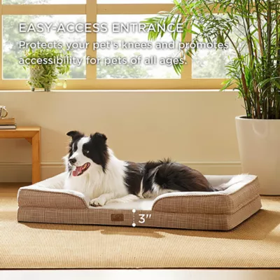 Bedsure® Orthopedic Bolster Dog Sofa Bed, Washable Large Dog Bed Waterproof - Image 3