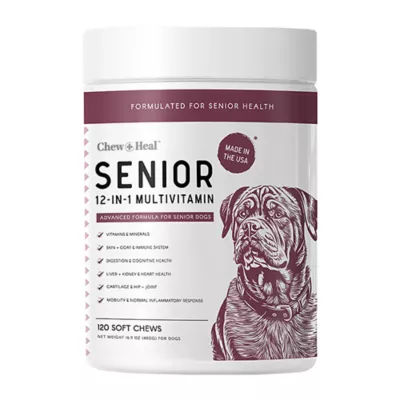 Product Chew + Heal Senior Advanced 12-in-1 Multivitamin Soft Chews for Dogs