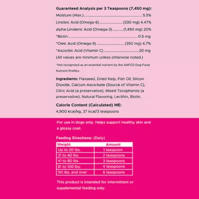 Chew + Heal Omega Skin + Coat Powder Supplement for Dogs - Image 5