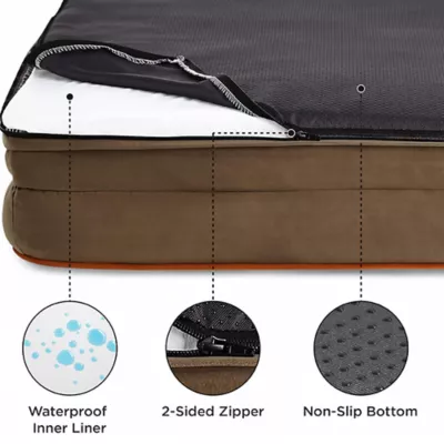 Bedsure® Orthopedic Bolster Dog Sofa Bed, Washable Large Dog Bed Waterproof - Image 2