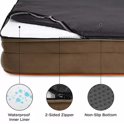 Bedsure® Orthopedic Bolster Dog Sofa Bed, Washable Large Dog Bed Waterproof - Image 4