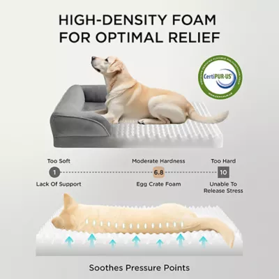Bedsure® Orthopedic Bolster Dog Sofa Bed, Washable Large Dog Bed Waterproof - Image 6