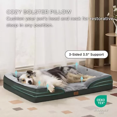 Bedsure® Orthopedic Bolster Dog Sofa Bed, Washable Large Dog Bed Waterproof - Image 3
