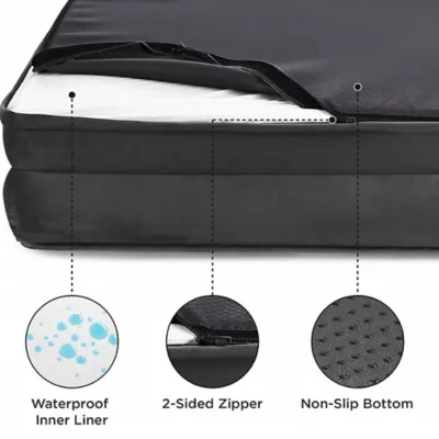 Bedsure® Orthopedic Bolster Dog Sofa Bed, Washable Large Dog Bed Waterproof - Image 2