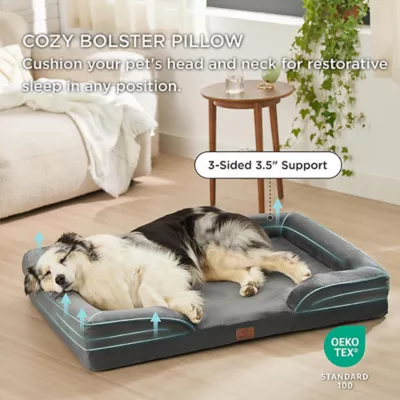 Product Bedsure® Orthopedic Bolster Dog Sofa Bed, Washable Large Dog Bed Waterproof