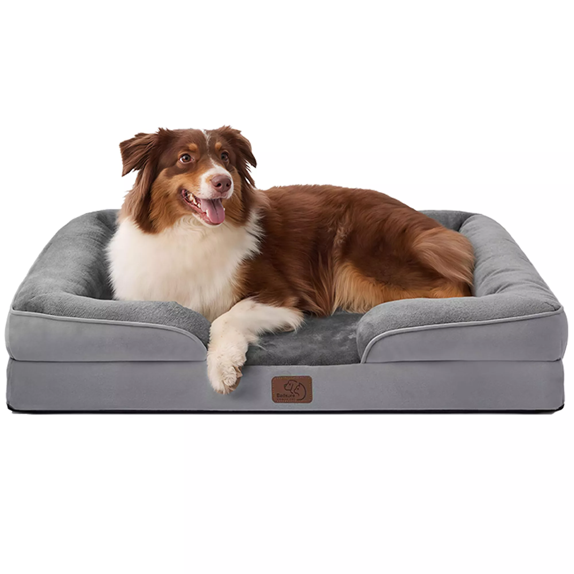 Bedsure® Orthopedic Bolster Dog Sofa Bed, Washable Large Dog Bed Waterproof