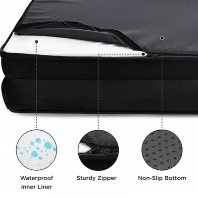 Bedsure® Orthopedic Bolster Dog Sofa Bed, Washable Large Dog Bed Waterproof - Image 2