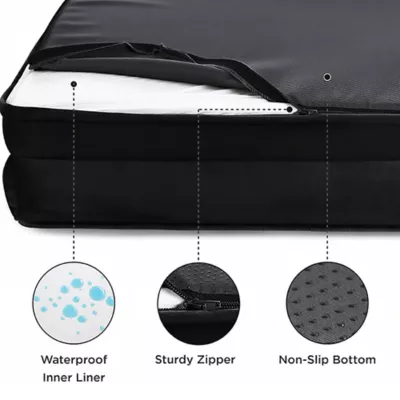 Bedsure® Orthopedic Bolster Dog Sofa Bed, Washable Large Dog Bed Waterproof - Image 2