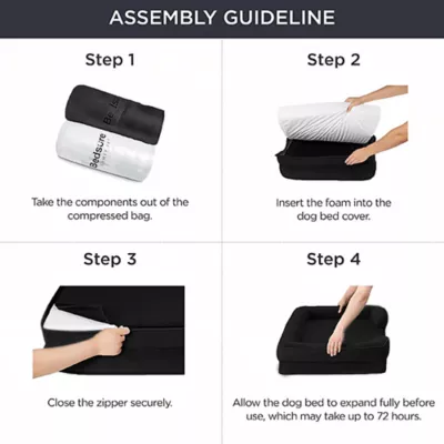 Bedsure® Orthopedic Bolster Dog Sofa Bed, Washable Large Dog Bed Waterproof - Image 5