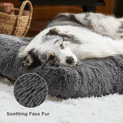 Product Bedsure® Pliush Calming Crate Dog Bed, Washable